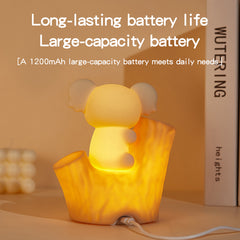 Huggwaii Mini Koala on Tree Branch Silicone Squishy Night Light Cute Perfect Gift