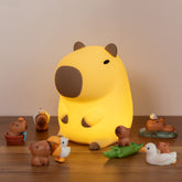 Capybara Adorable Light with Miniature Figurine: Perfect Gift & Home Decor