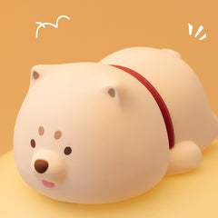 Veilleuse LED en silicone souple en forme de chiot Pappy - Cadeau idéal