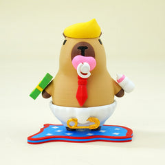 Magnetic Dolphin Capibalaka Doll Desktop Ornament 3d Printing Creative Interactive Desk Toy Decoration