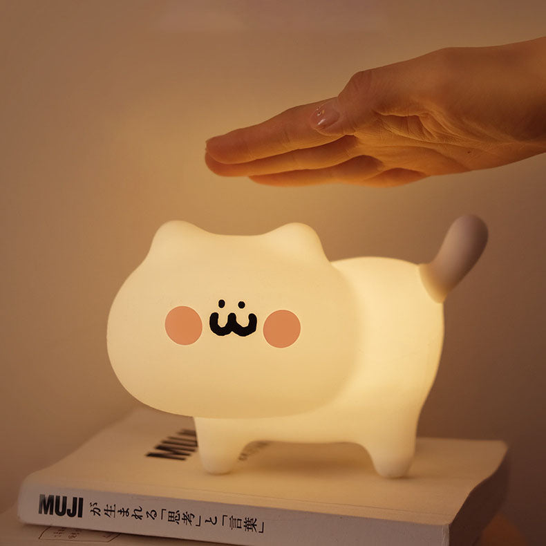 Squishy Silicone Naughty Kitten LED Night Light - Perfect Gift for Kids and Girls Squishy Silicone Naughty Kitten LED Night Light - Perfect Gift for Kids and Girls