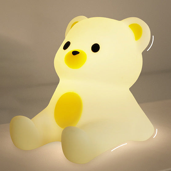 Huggwaii White Bear Silicone Squishy Night Light Cute Animal Lamp Perfect Gift Huggwaii White Bear Silicone Squishy Night Light Cute Animal Lamp Perfect Gift