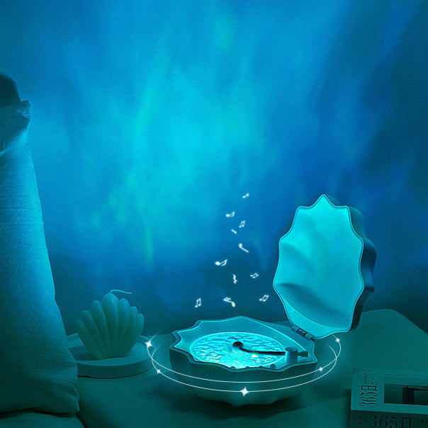 Shell Lamp Waves Retro Bluetooth Record Player LED Night Light - Perfect Gift for Kids and Girls Shell Lamp Waves Retro Bluetooth Record Player LED Night Light - Perfect Gift for Kids and Girls