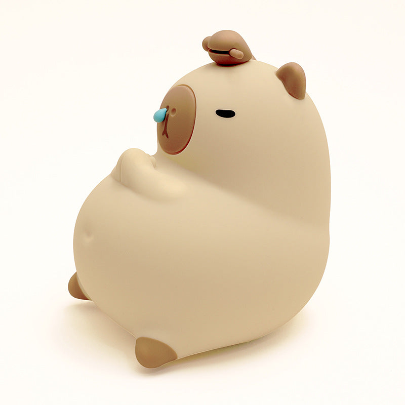 Squishy Silicone Snotty Capybara LED Night Light - Perfect Gift for Kids and Girls Squishy Silicone Snotty Capybara LED Night Light - Perfect Gift for Kids and Girls