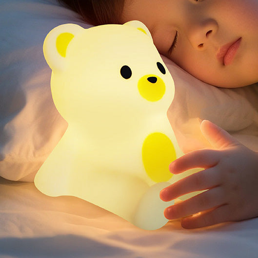 Huggwaii White Bear Silicone Squishy Night Light Cute Animal Lamp Perfect Gift Huggwaii White Bear Silicone Squishy Night Light Cute Animal Lamp Perfect Gift