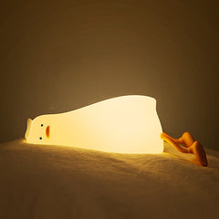 Huggwaii Cute Duck LED Squishy Night Light For Gift USB Rechargeable Duck Lamp