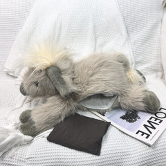 Highland Cow Gray Weighted Stuffed Animal