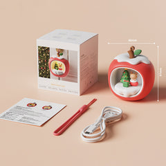Apple House Christmas Edition Night Light Holiday Glow Gift-Ready Seasonal