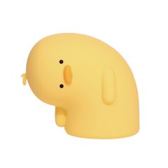 Squishy Silicone Duck Crooked Neck LED Night Light - Perfect Gift for Kids and Girls