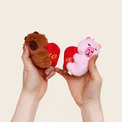 Cute Capybara Couple Keychain Sweet Girlfriend Gift