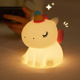 Huggwaii Unicorn Night Light LED Squishy Tap Lamp Best Gift for Baby and Girl