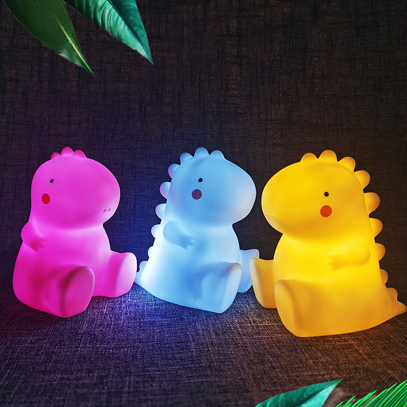 Veilleuse LED en silicone souple en forme de bébé dinosaure - Cadeau idéal pour les enfants et les filles Veilleuse LED en silicone souple en forme de bébé dinosaure - Cadeau idéal pour les enfants et les filles