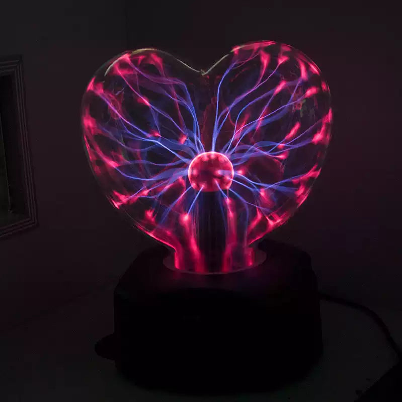 Heart Plasma Static Glow Magic Lightning Ball Heart Plasma Static Glow Magic Lightning Ball
