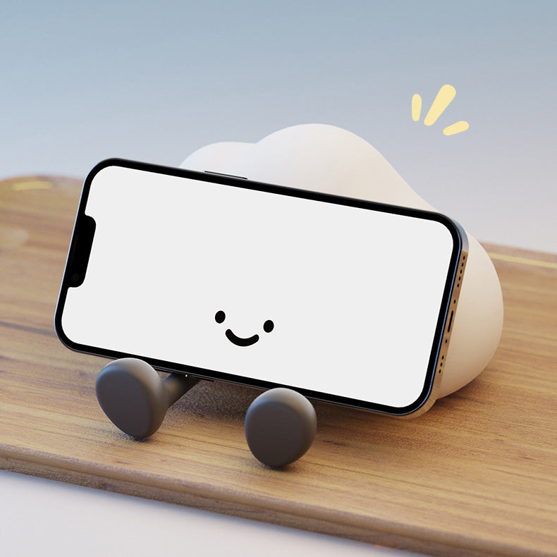 Cute Cloud Silicone Squishy Night Light Smiling Face for Cozy Room Perfect Gift