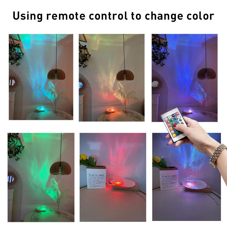 Water Ripple Ocean Dynamic Rotating Atmosphere Lamp Water Ripple Ocean Dynamic Rotating Atmosphere Lamp