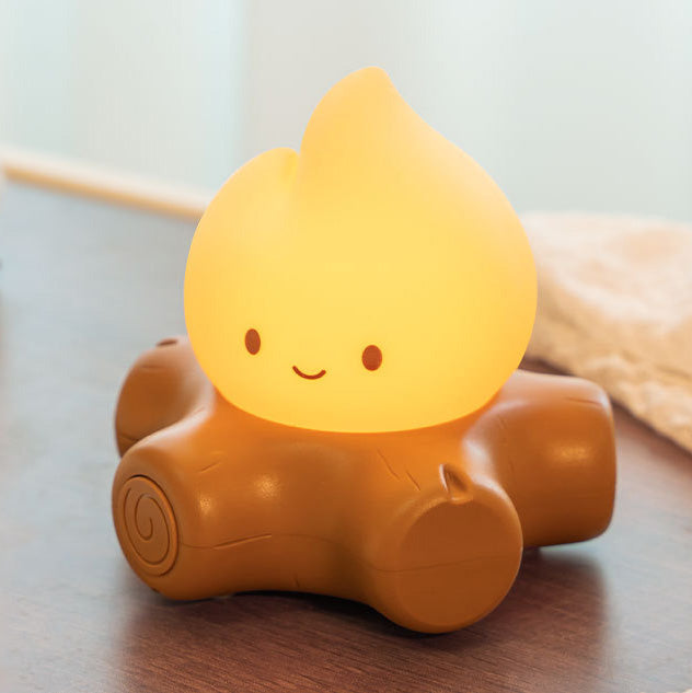 Campfire Cute Flame Night Light Playful Face Cozy Perfect Gift