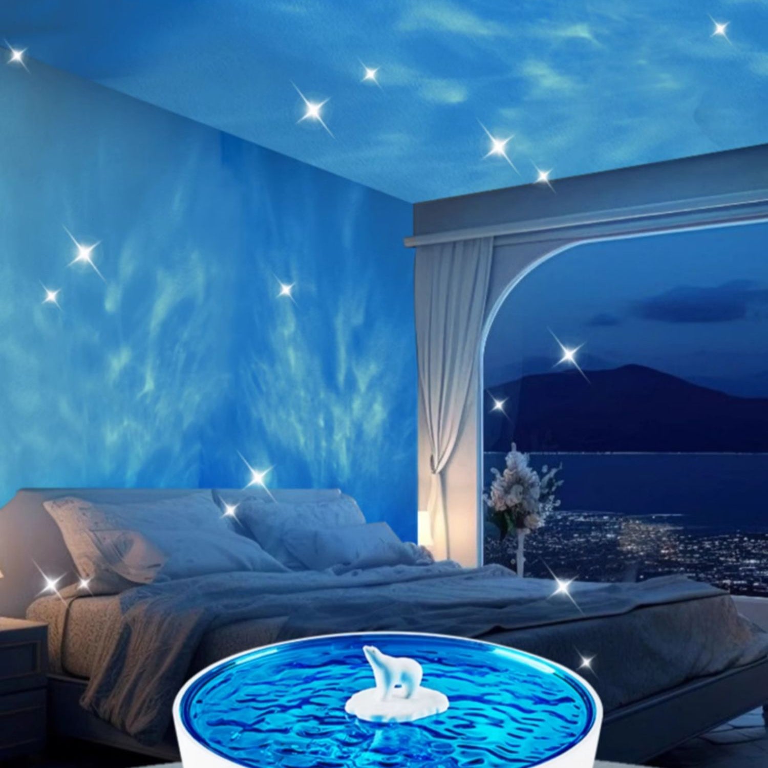 Polar Arctic Ocean Retro Bluetooth Record Player LED Night Light - Perfect Gift for Kids and Girls Polar Arctic Ocean Retro Bluetooth Record Player LED Night Light - Perfect Gift for Kids and Girls