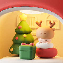 Apple House Christmas Edition Night Light Holiday Glow Gift-Ready Seasonal