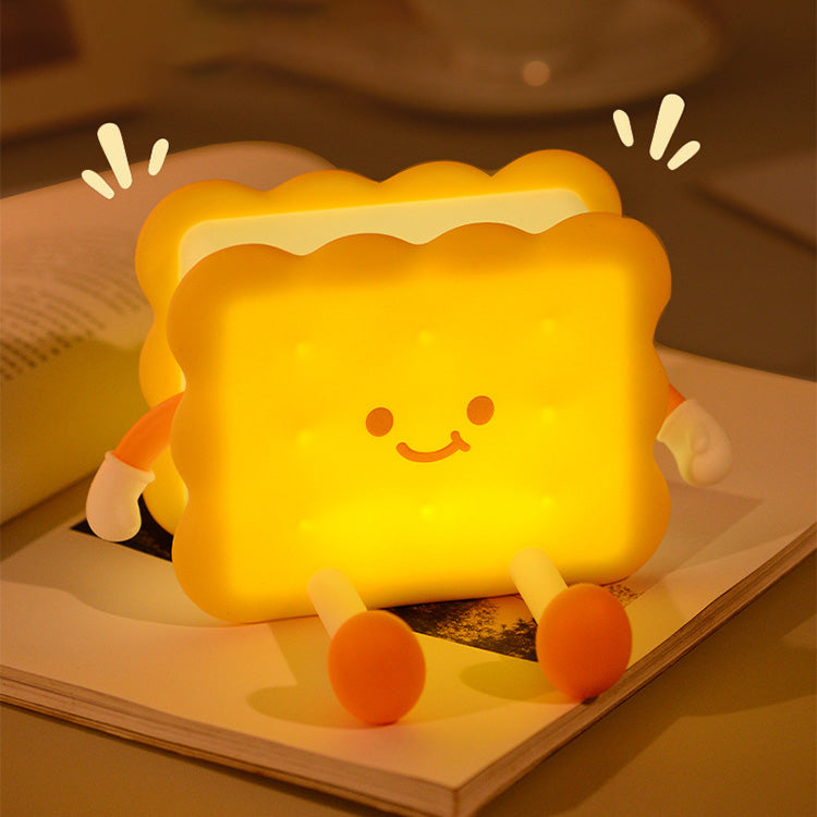 Huggwaii Afternoon Tea Silicone Squishy Night Light Set Cute Bread Biscuit Sandwich Lamp Food Series Gift Decor Huggwaii Afternoon Tea Silicone Squishy Night Light Set Cute Bread Biscuit Sandwich Lamp Food Series Gift Decor
