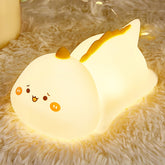 Squishy Silicone Frowning Dinosaur LED Night Light - Perfect Gift for Kids and Girls