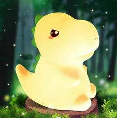 MeWaii® Squishy Silicone Dinosaur LED Night Light - Perfect Gift for Kids and Girls