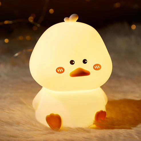 Huggwaii Cute Duck LED Squishy Night Light For Gift USB Rechargeable Duck Lamp Huggwaii Cute Duck LED Squishy Night Light For Gift USB Rechargeable Duck Lamp