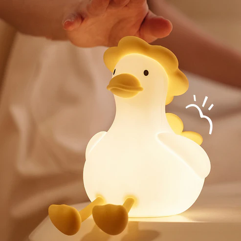 Huggwaii Cute Duck LED Squishy Night Light For Gift USB Rechargeable Duck Lamp Huggwaii Cute Duck LED Squishy Night Light For Gift USB Rechargeable Duck Lamp