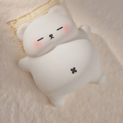 Breathing Bear Snuggly Squishy Silicone Sleeping Companion Sound LED Night Light Perfect Gift
