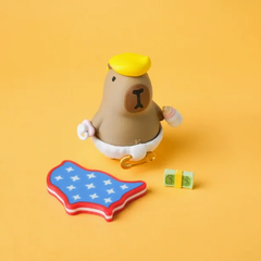 Magnetic Dolphin Capibalaka Doll Desktop Ornament 3d Printing Creative Interactive Desk Toy Decoration