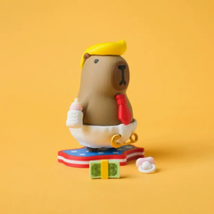 Magnetic Dolphin Capibalaka Doll Desktop Ornament 3d Printing Creative Interactive Desk Toy Decoration