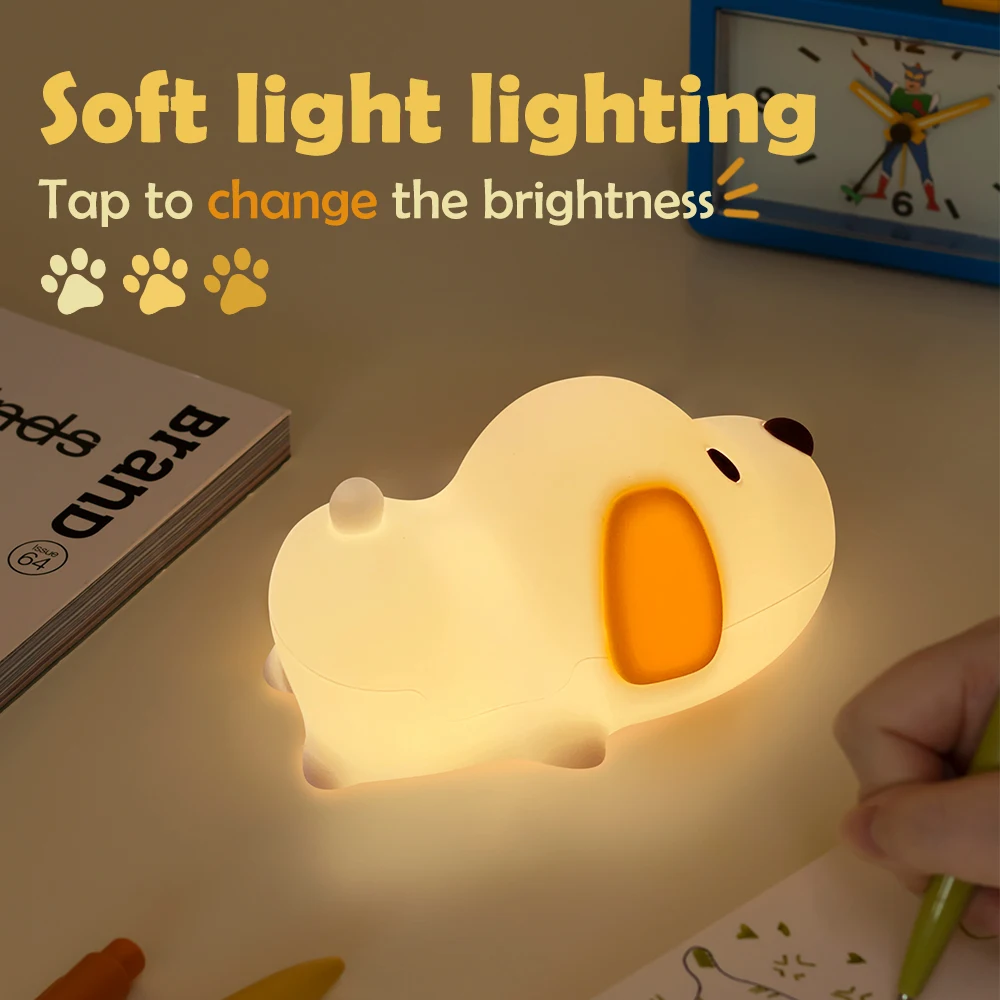 Puppy Silicone Squishy Night Light Gift Cute Droopy Ears and Cozy for Decor Perfect Gift Puppy Silicone Squishy Night Light Gift Cute Droopy Ears and Cozy for Decor Perfect Gift