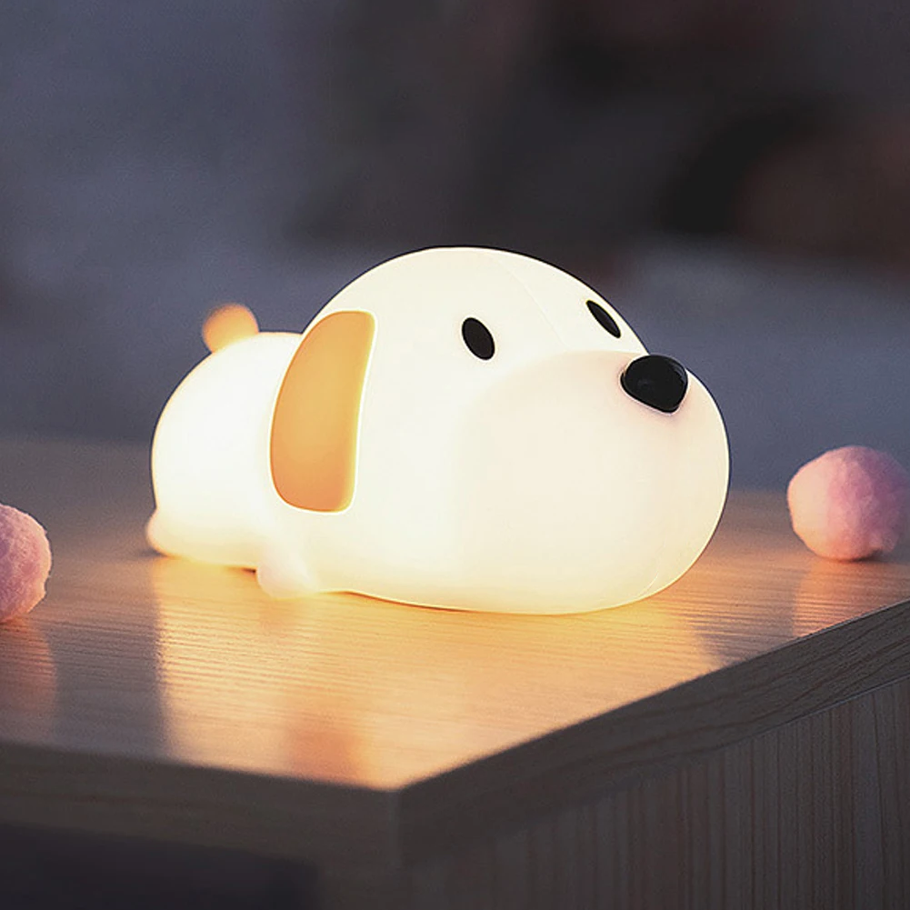Puppy Silicone Squishy Night Light Gift Cute Droopy Ears and Cozy for Decor Perfect Gift Puppy Silicone Squishy Night Light Gift Cute Droopy Ears and Cozy for Decor Perfect Gift