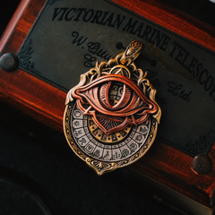 Tarot & All-Seeing Eye Wheel – Unveil the Mysteries of Fate Pendant