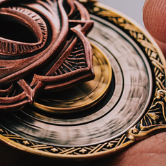 Tarot & All-Seeing Eye Wheel – Unveil the Mysteries of Fate Pendant