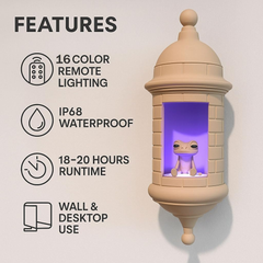 Puerto Rican Garita Wall Coquí Lamp