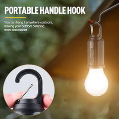 Solar-Powered Portable Camping Lantern Tent Lights USB Rechargeable Led Lamp