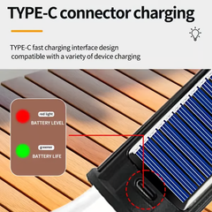 Solar-Powered Portable Camping Lantern Tent Lights USB Rechargeable Led Lamp