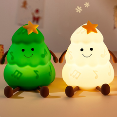 Tree Christmas Edition Silicone Squishy Night Light Holiday Glow Gift-Ready Seasonal