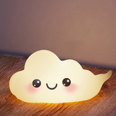 Cute Cloud Silicone Squishy Night Light Cheerful LED Lamp for Any Space Perfect Gift