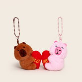 Cute Capybara Couple Keychain Sweet Girlfriend Gift