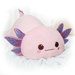 MeWaii® Weighted Stuffed Animals 4.0 Lbs – Axolotl Plush, Microwavable Plush Heating Pad for Removable Inner Pad, Gift for Kids & Adults