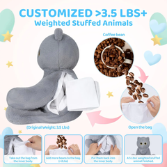 MeWaii® Cute Weighted Stuffed Animals Kawaii Weighted Koala Plush Toys Pillow Squishy Toy 18 inches