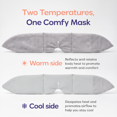 Warm plush side and cool smooth side