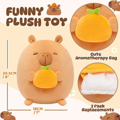 MeWaii® Fragrance Plush Toy Donut Axolotl Stuffed Animal with Aromatherapy Lavender Scent 8 inches Stuffed Plushie
