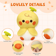 MeWaii® Food Fruit Animals Series Banana Cockatiel Pillow Kawaii Plush Pillow Squish Toy