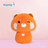 MeWaii® Mushroom Family Red Panda Kawaii Plush Pillow Squish Toy