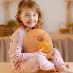 MeWaii® Fragrance Plush Toy Tangerine Capybara Stuffed Animal with Aromatherapy Lavender Scent 8 inches Stuffed Plushie