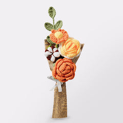 MeWaii® Handmade Crochet Sunflower and Rose Bouquet For Mother's Day Gift