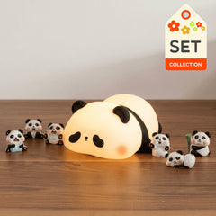 Veilleuse panda mignonne à LED, lampe à écraser, meilleur cadeau pour bébé et fille