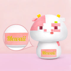MeWaii® Mushroom Family Digital Cow Kawaii Plush Pillow Squish Toy